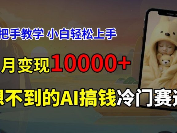超冷门赛道,免费AI预测新生儿长相,手把手教学,小白轻松上手获取被动收入,当月变现10000+